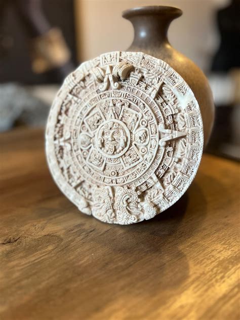 Aztec Calendar Wall Decor Mayan Calendar Piedra Del Sol Etsy