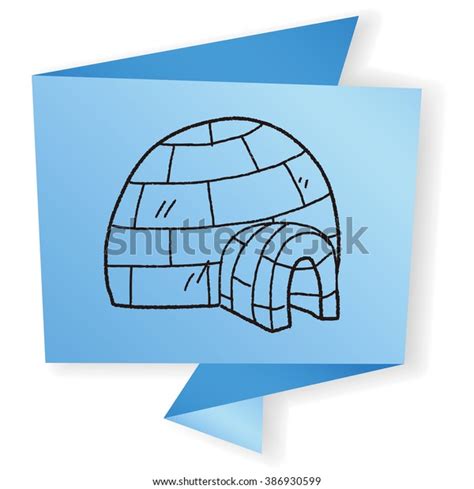 Igloo Doodle Stock Vector Royalty Free 386930599 Shutterstock