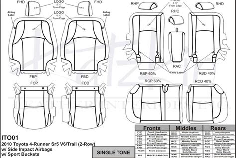 Toyota 4runner Sr5 Trail Katzkin Leather Seat Upholstery 2010 With