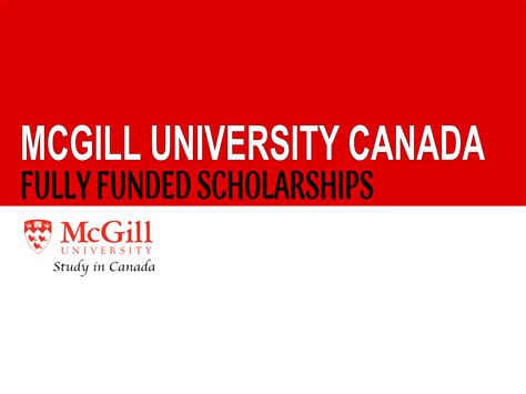 Mcgill University Scholarships 2024