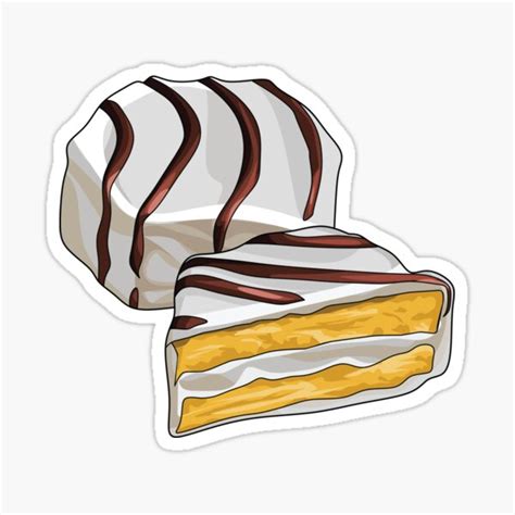 Zebra Cakes Stickers Little Debbie Snack Cakes Foodie T