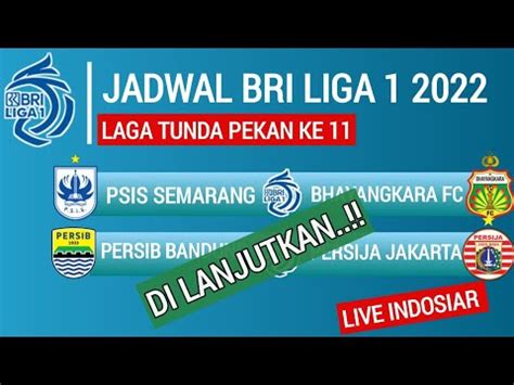 Jadwal Terbaru Laga Tunda Persib Bandung Vs Persija Jakarta Live