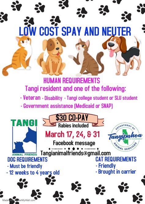 Spay Neuter Resources Pet Prevent A Litter PALS Of Central Texas