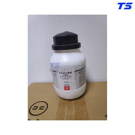 Hóa chất Sodium Acetat Trihydrat CH3COONa 3H2O 500g 6131 90 4