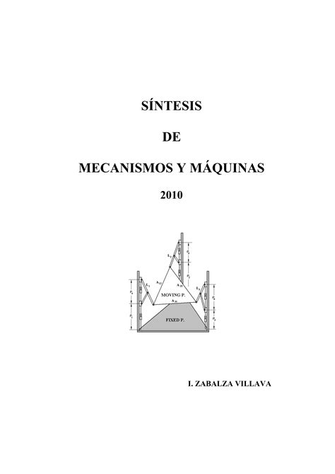 Síntesis De Mecanismos De Máquinas Pdf