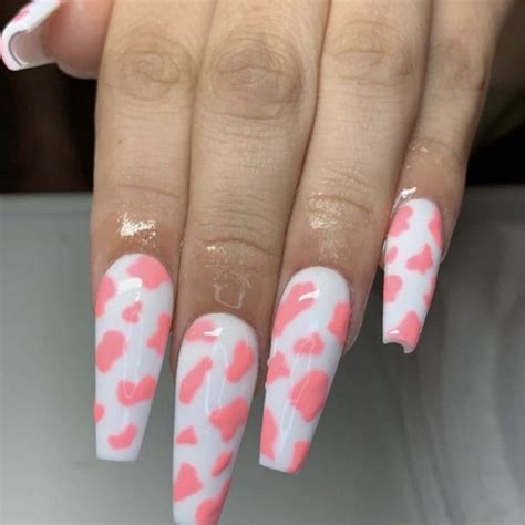 30 Astonishing Cow Print Nail Designs Aida