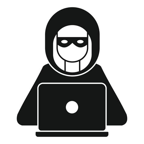 Hacker Man Icon Simple Style Vector Art At Vecteezy