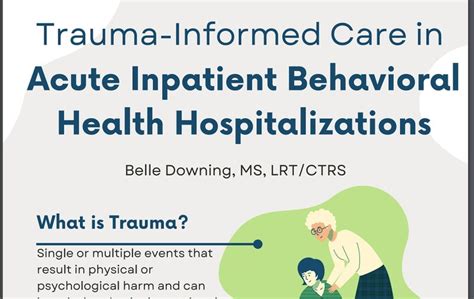 Trauma Informed Care Infographic For Inpatient Behavioral Health Etsy