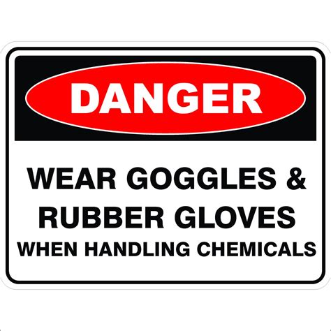 Wear Goggles And Rubber Gloves When Handling Chemicals Discount