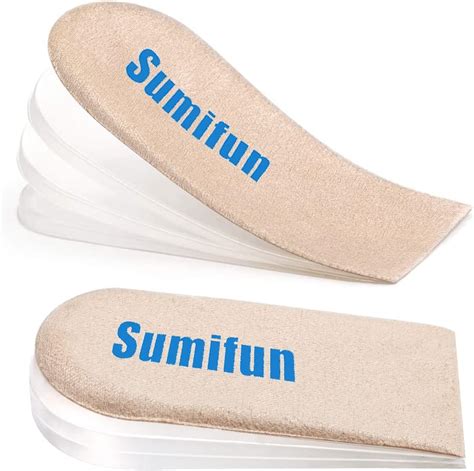 Sumifun Heel Lift 4 Layer 1 Inch Gel Shoe Lifts For Women Uneven Legs