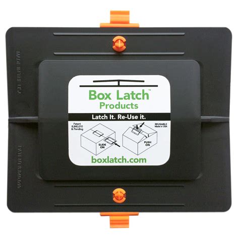 Box Latch Large With 2 Anchors Black 10 25 100 And 400 Unit Packs