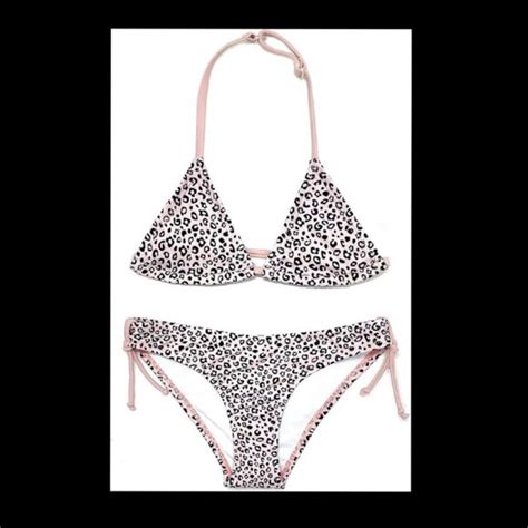Shekini Swim Shekini Girls Swimwear Halter Triangle Bikini Set Size Nwt Poshmark