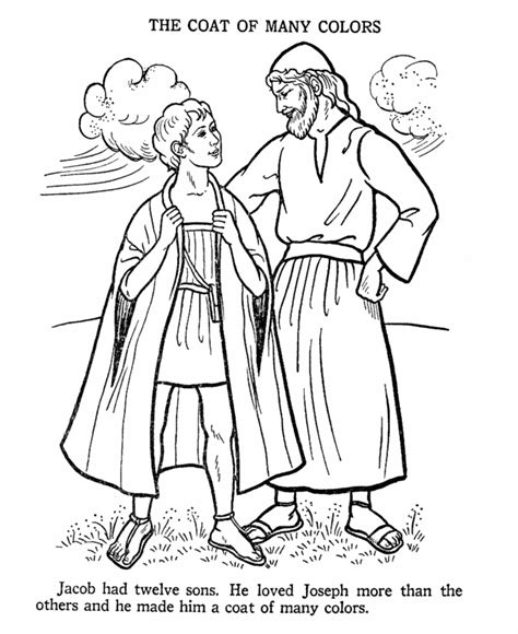 Coloring Page Joseph Coat Of Many Colors - Coloring Home