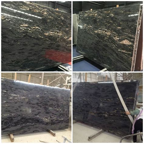 Wholesale Polished Cosmic Cosmos Black Titanium Granite Countertops