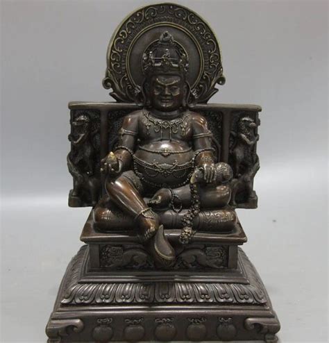 Wholesale Factory Tibet Buddhism Bronze Copper Yellow Jambhala God Of