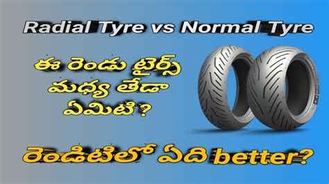 Difference Between Radial Tyre Vs Normal Tyre In Telugu YouTube