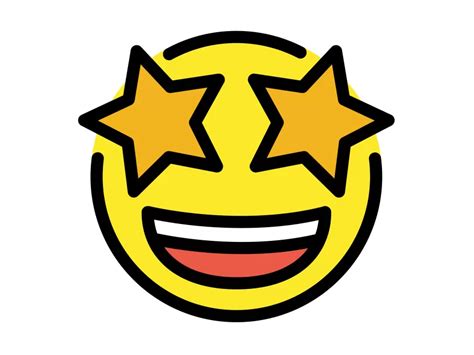 Star Struck Emoji Icon PNG Vector In SVG PDF AI CDR Format