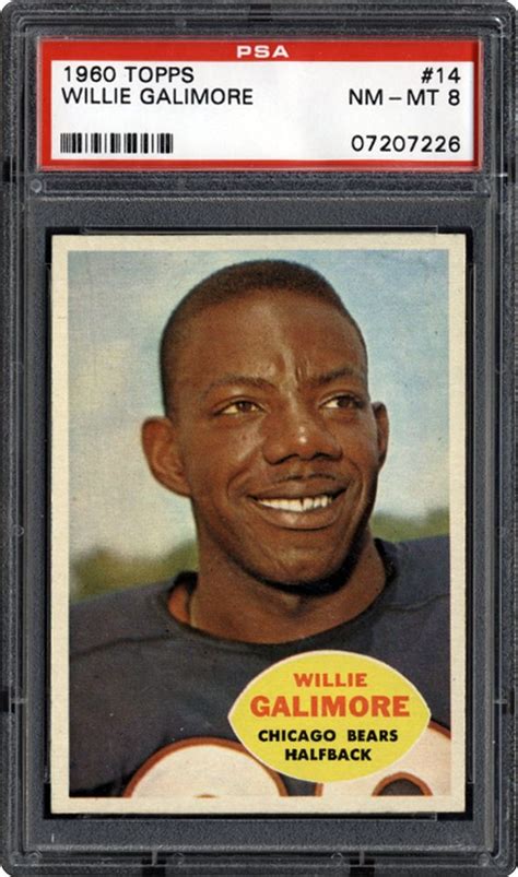 1960 Topps Willie Galimore | PSA CardFacts®