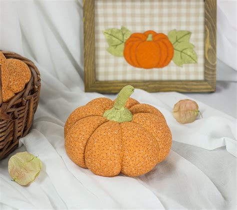 Stuffed Pumpkin Pincushion PDF Sewing Patterns Tutorials Etsy