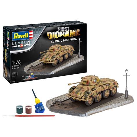 Revell 03298 First Diorama Set Sd Kfz 234 2 Puma