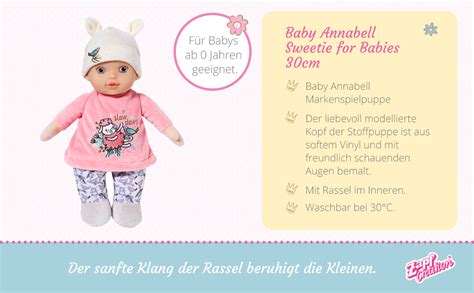 Baby Annabell Sweetie For Babies 30 Cm Soft Bodied Doll With