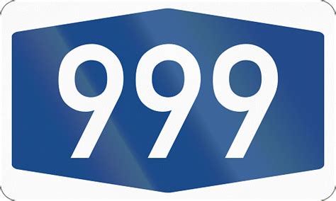 Duitse Informatie Verkeersbord Federal Highway Getal 999 ...