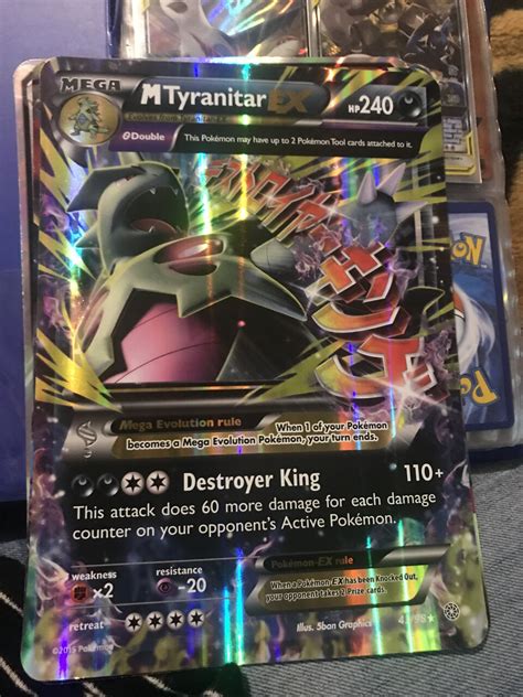 Mega Tyranitar Pokemon Card X