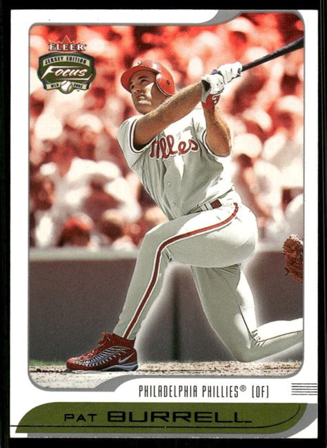 2002 Fleer Focus Jersey Edition 53 Pat Burrell EBay