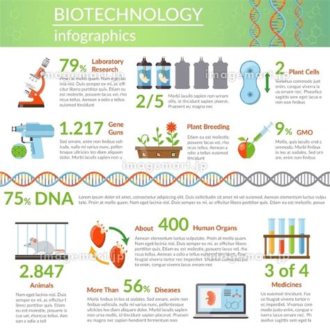 Biotechnology And Genetics Infographics Biotechnology Infographics