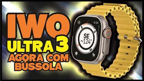 Smartwatch IWO ULTRA 3 BÚSSOLA e Tela GIGANTE DE 2 2 AGORA FICOU