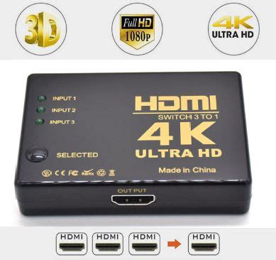 Кабель HDMI, DC 3.5 мм HDMI Свитчер - купить по низкой цене в интернет ...