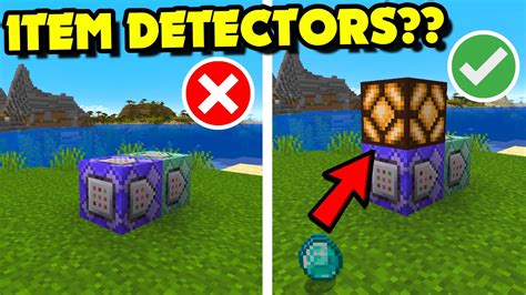 Item Detectors Using Command Blocks Any Specific Item Minecraft