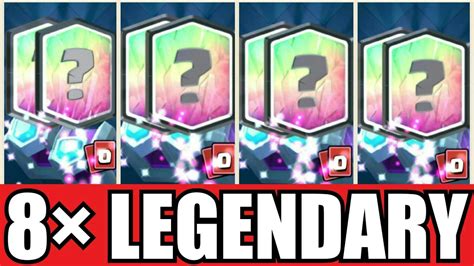 8×legendary Ein Video Big Chest Opening Legendäre Karte Bekommen Clash Royale Chest