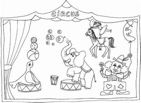 Get This Free Circus Coloring Pages To Print