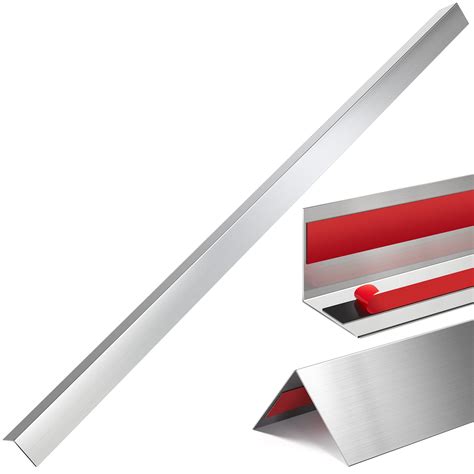 Therwen 10 Pieces Stainless Steel Corner Guards Corner Protector Metal