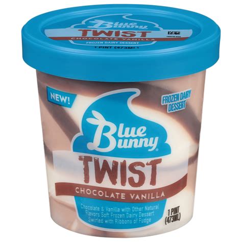 Save On Blue Bunny Frozen Dairy Dessert Twist Chocolate Vanilla Order