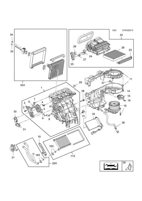 Opel MERIVA B Aire Acondicionado Unidad De Calefactor Y Evaporador Y