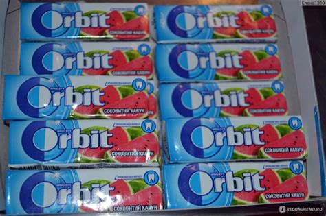 Жевательная резинка Orbit Арбуз - «Самая вкусная + фото» | отзывы