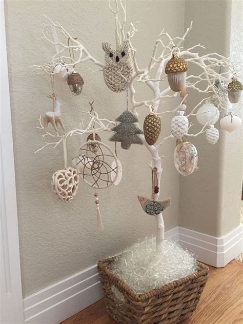 White Twig Tree Christmas Decorations Christmas Tree Twig