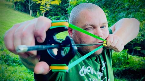 Homemade Slingshot Arrow Shooter In Action ⚠️ Youtube