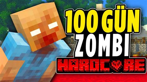 Zombi Kasırgasında Nasıl Hayatta Kaldım Minecraft 100 Gün Zombi