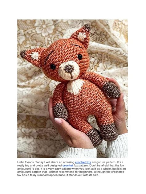 Crochet Diy Chat Crochet Crochet Mignon Crochet Bunny Crochet Fox