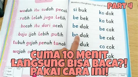 Cara Mengajarkan Anak Membaca Tanpa Mengeja Rangkaian Tiga Huruf