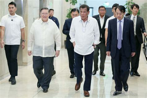 President Rodrigo Roa Duterte Is Accompanied By Finance Secretary