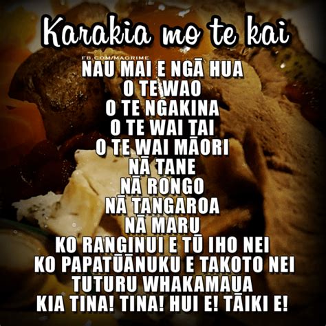 Karakia For Kai Maori Te Reo Maori Resources Teaching Maori Words