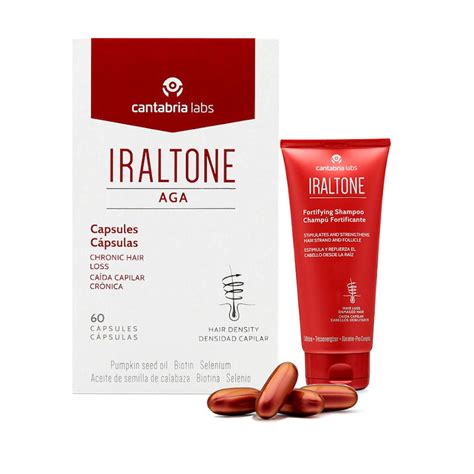 Iraltone Aga 60 Cápsulas Frena la caída del cabello y fortalece las uñas