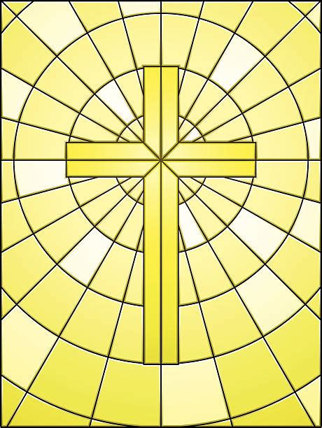 130 Stained Glass Crosses Backgrounds Stock Illustrations Royalty