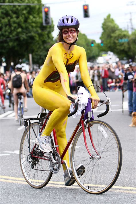 Fremont Solstice Parade Painted Cyclists Natashareed