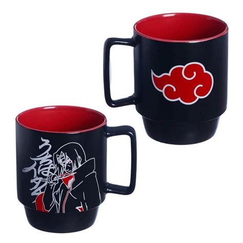 Caneca Itachi Uchira Nuvem Akatsuki Empilh Vel Porcelana Ml Oficial