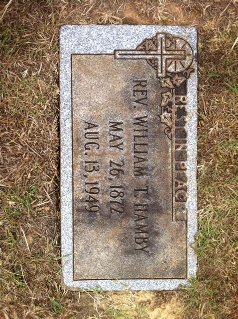 Rev William Thomas Hamby 1872 1948 Find A Grave Memorial